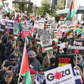 300000 people protest in London in support of Palestine
